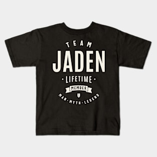 Team Jaden Lifetime Member Funny Name Jaden Kids T-Shirt